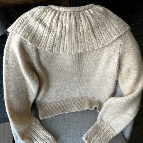 Mango Baby doll-neck cardigan (Like New!) - Picture 8 of 12